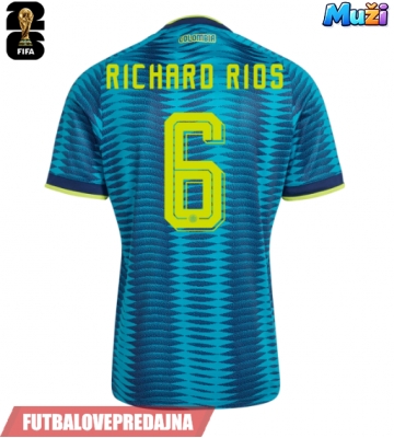 Lacne Muži Futbalové dres Kolumbia Richard Rios #6 MS 2026 Krátky Rukáv - Preč